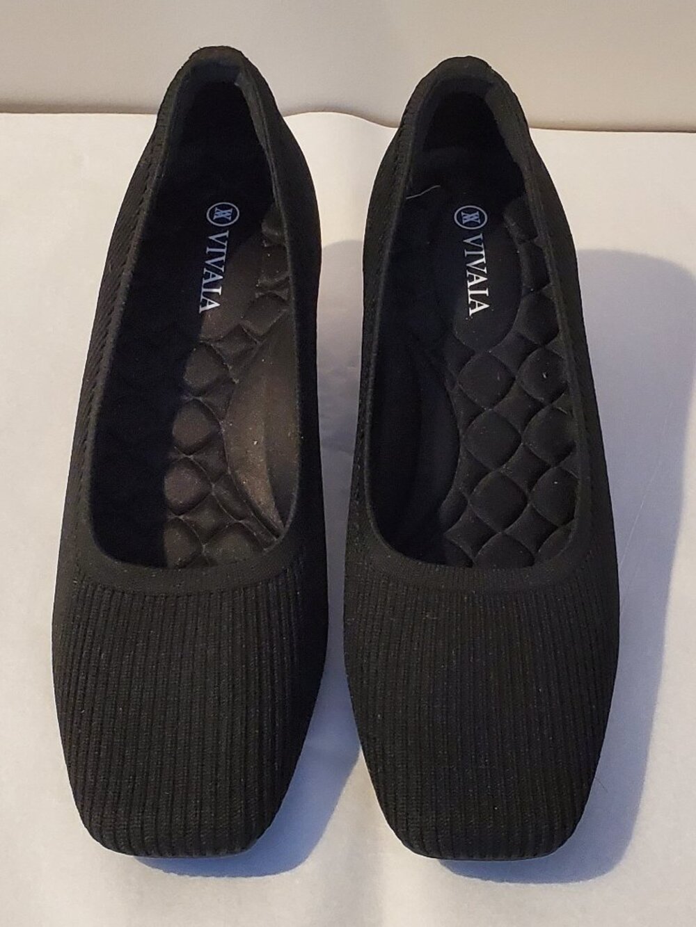 Vivaia Square Toe Margot Wedge Pro Heels EU Size 38 = 7-7.5